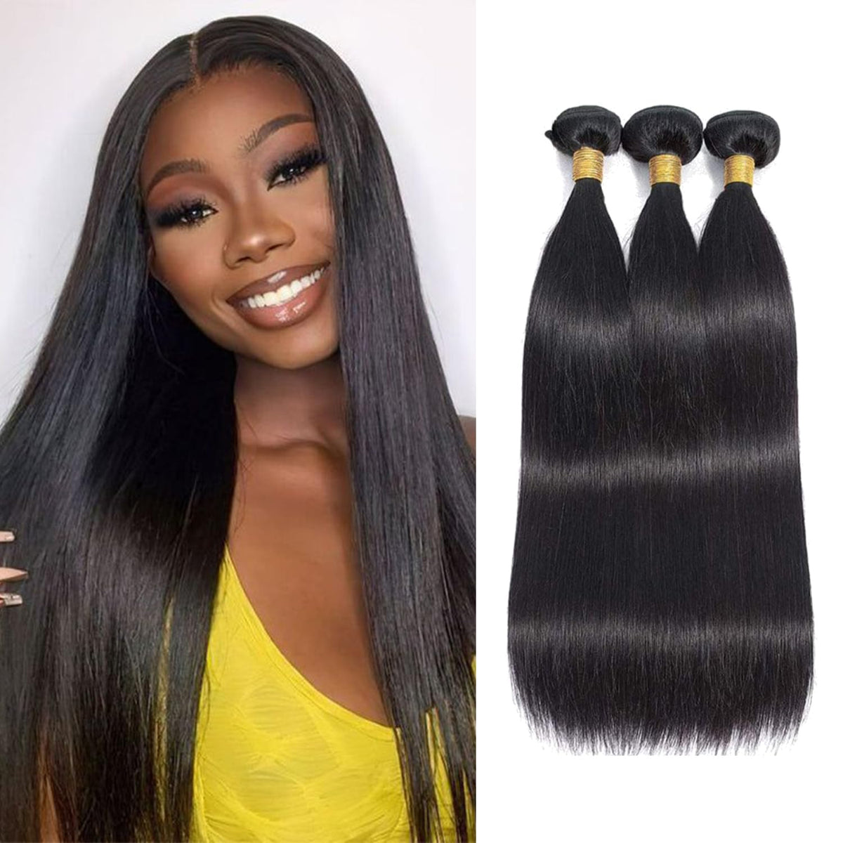 13x4 Lace Frontal Closure Straight Human Hair Ear to Ear HD Lace Frontal Closure Free Part Brazilian Straight Hair Extensions 150% Density Lace Frontal Human Hair Pre Plucked with Baby Hair 10 Inch