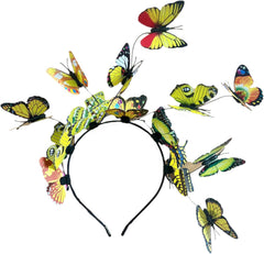 Halloween Butterfly Feather Headbands, Butterfly Antenna Headband Costume, Hair Band for Halloween Parties