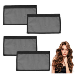 Hair Stretcher Lengthening Net for Curly Prevent Shrinkage Lock Hair Stretcher Looser Wave Ringlets Hair Styling Tools Black 13in 2PCS