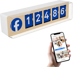 TikTok Follower Counter by Smiirl – Real-Time Split Flap Display – Boost Followers & Engagement – for Creators, Shops & More – Wi-Fi & Hotspot – Easy Setup – Premium Design (Black, 7 Digits)