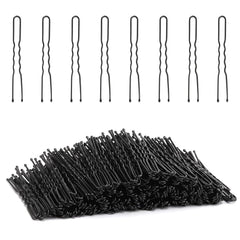Tbestmax 300 Bun Hair Bobby Pins U Shaped Pin Hair Grips to Clip Ballet Hair Net for Women 5 CM/2 Inch Brown