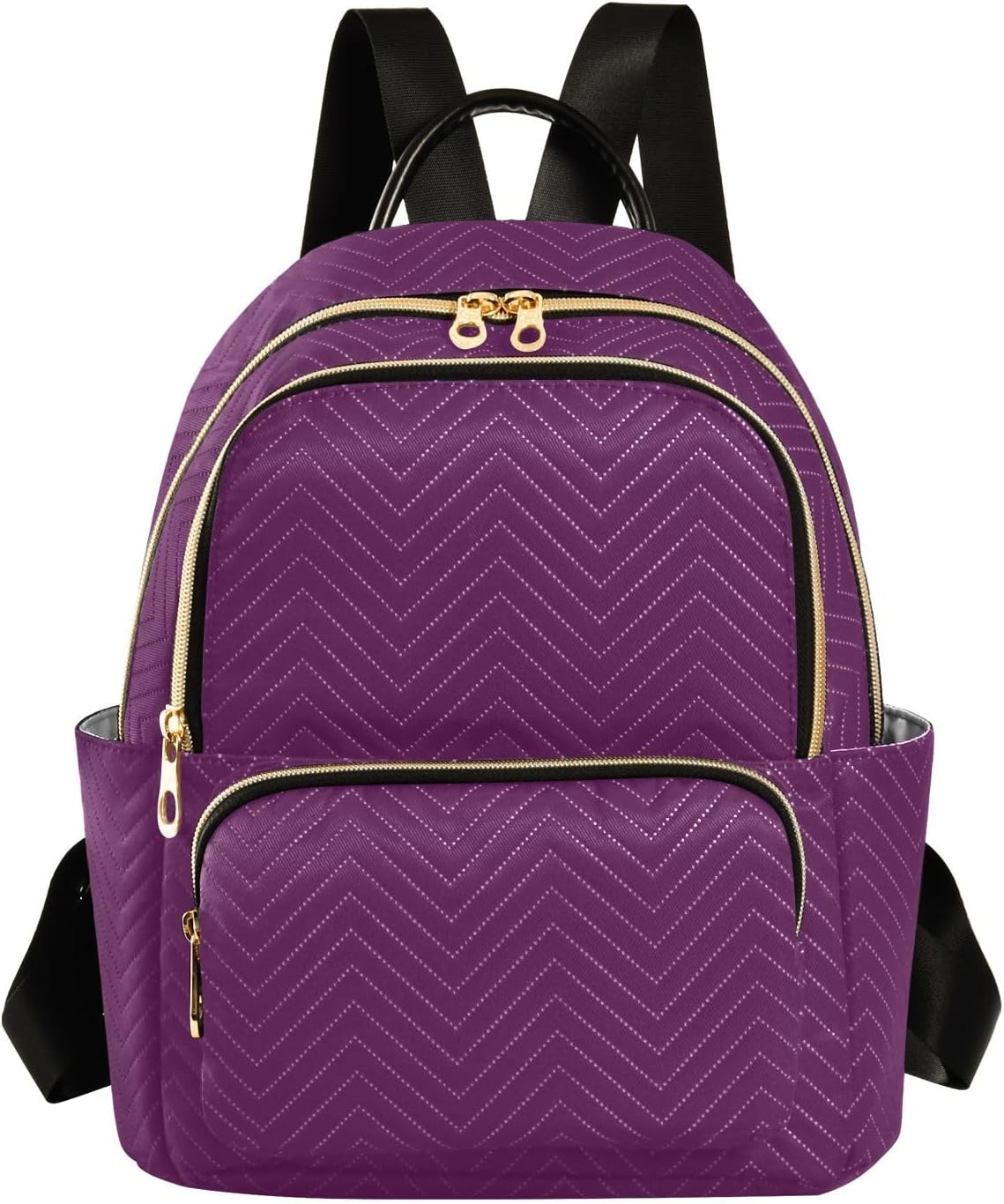 ODAWA Luxury Purple Womens Backpack Purse Anti-theft Casual Shoulder Bag Small Womens Backpack