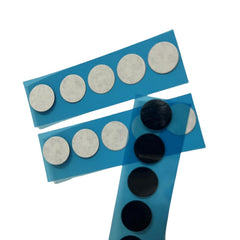Double Sided Carbon Conductive Sticker, Circular Adhesive pad Double-Sided Electric Tape, Diameter 12mm, SEM Electron Microscope/EDS Specific (100)