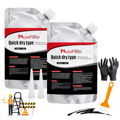 Asphalt Crack Filler, Crack Repair Sealant, Driveway Crack Sealer for Asphalt & Blacktop, Fast-Drying, Weather-Resistant, Easy to Apply Pavement Repair Sealant(4 Pcs,4.4LB)