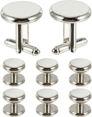 PRETYZOOM Men's Fashion Cufflinks Set 8pcs Round Cufflinks Oil Dripping Design for Formal Occasions