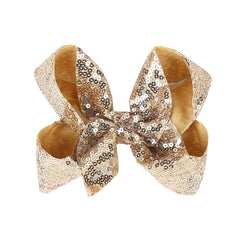 5 Inches Sequins Large Bows Alligator Hair Clip Hair Barrettes Accessories for Women Teens Girls Kids (Pink)