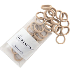 Heliums Small Soft Hair Ties - Blonde - 1 Inch Mini Nylon Bands, No Damage Ponytail Holders for Kids, Braids, and Thin Hair - 30 Count
