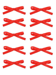 Ayesha Hair Ribbon 16PCS Bowknot Satin Bows and Claw Clips for Women, Girls, Toddlers, Thick and Fine Hair