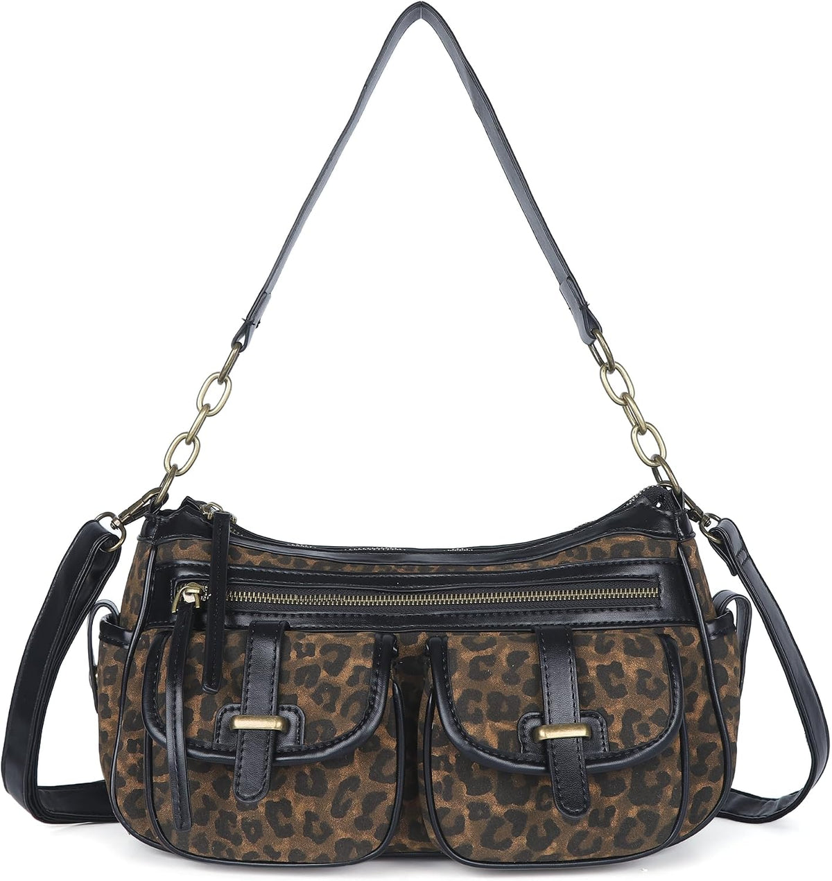 Angel Kiss Hobo Purses for Women Crossbody Shoulder Bag Ladies Multi Pocket Handbags with Adjustable Shoulder Strap