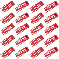 ELANE 20 Pcs Metal Snap Hair Clips for Women, Double Grip Barrettes for Thick Fine Hair, Small Black Clips for Girls