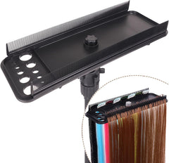 Hair Extension Holder Hanger Braiding Rack Extension Tool Double-Side Teeth Extension Display Holder Hair Separator holder for Hair Salon Home (Tripod not included)