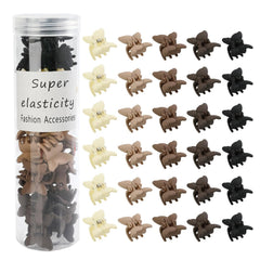 50Pcs Small Matte Hair Claw Clips, Mini Clips for Girls Women - Cute Tiny Claws for Thin Hair, Strong Grip, Neutral Color for Birthday, Christmas, Party Gifts