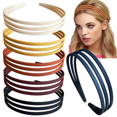 Springtime 6pcs Wide Plastic Headbands for Women Fashion Hair bands with Teeth for Girls Thick Hair Hoops Hair Accessories