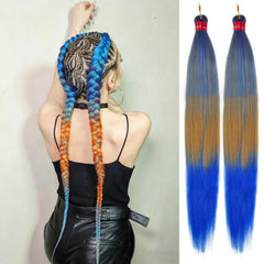 Purple Braiding Hair Pre Stretched 2 Packs Box Braids Hair Extensions 26 Inches Synthetic Pre Stretched Braiding Hair