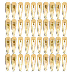 40 Pcs 2 Inch Gold Metal Snap Hair Clips No Slip Hair Barrettes For Women Hair Accessories(Gold)