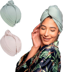 Tee Shirt Drying Wrap, Frizz Free, Soft & Lightweight&Flexible, Hair Drying Turban, Gentle Drying Towel Wrap with Button, for Long Hair (Pink)