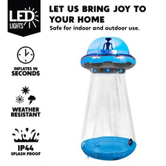 9 FT Halloween Inflatable UFO Yard Decoration