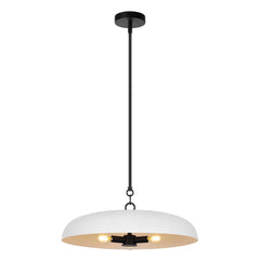 LamQee 20" Pendant Light Metal Dome Ceiling Hanging Chandelier - 19.7 inch