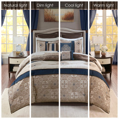Madison Park Essentials Parker Jacquard Embroidered Pieced 24 Piece Room in a Bag