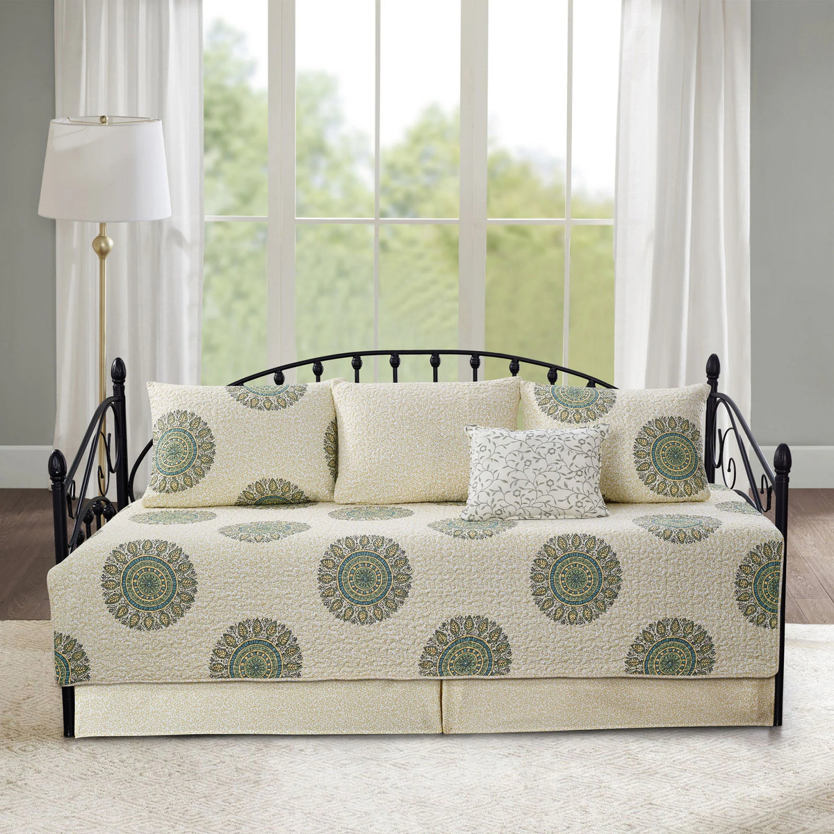 Serenta 6 Piece Cotton Blend Daybed Bedspread Coverlet Set - 75" x 39"