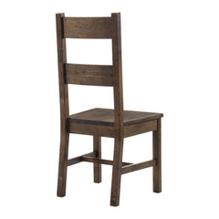 Kane Rustic Golden Brown Ladder Back Dining Chairs (Set of 6)