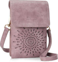 APHISON Small Crossbody Bags for Women Trendy, Leather Phone Wallet Purses Handbags Card Slots with Adjustable Strap