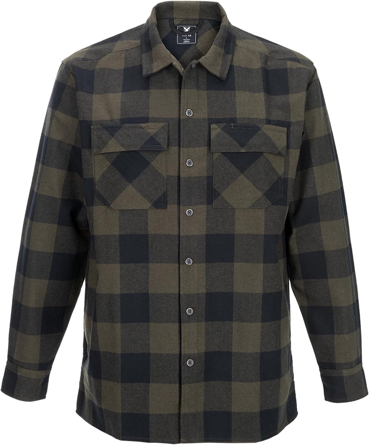 Vertx Last Line Mens Long Sleeve Plaid Flannel Tactical Shirt with Pockets Built for Concealed Carry, CCW, and Daily Wear