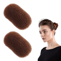 2Pcs Charming Bump It Up Volume Inserts Hair Combs for Beehive Styling - Hair Pads and Clips Accessories for Women (Beige)