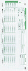 TEST-886E 886-E 100 Question Compatible Testing Forms (25 Sheet Pack)