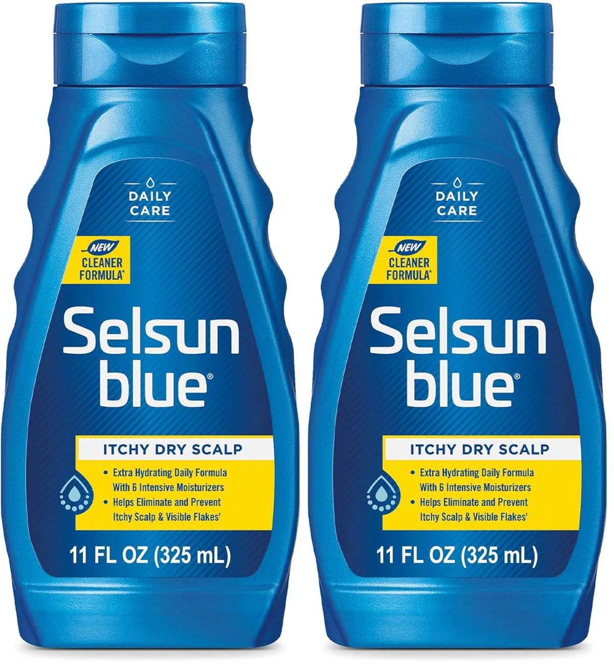 Selsun Blue Itchy Dry Scalp Anti-Dandruff Shampoo, 11 fl. oz., Extra-Hydrating Formula, Pyrithione Zinc 1%