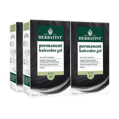 Herbatint Permanent Hair Dye For Women - 1N Black - For Up To 100% Gray Coverage - Ammonia-Free, Alcohol-Free & Vegan - Salon Influenced Hair color 5.75 fl oz