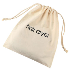 Hair Dryer Bags Drawstring Bag Container Hairdryer Bag for travel bathroom (White)