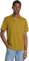Michael Kors Mens Short Sleeve Ribbed Johnny Collar Polo