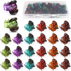 JANYUN 48Pcs Mini Hair Claw Clips, Black Brown Small Hair Clips for Girls Women Fine Hair Plastic Multifunction Clamp Clips Hair Accessories Gifts