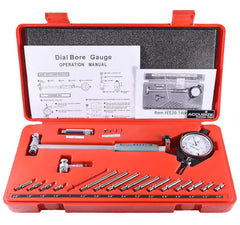 Accusize Industrial Tools Dial Bore Gauge Set, 1.4-6 inch Measuring Range, 0.0001'' Graduation Interval, EE20-2416