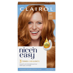 Clairol Nice'n Easy Permanent Hair Dye, 4R Dark Auburn Hair Color, Pack of 1