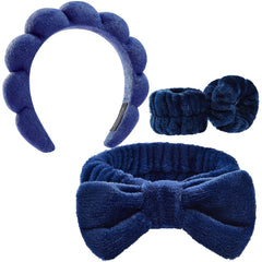 Headbands for Women - Spa Headband and Wristband Set - Headband for Washing Face,Facial Mask,Makeup and Skin Care,Gifts for Women and Teen Girl Gifts Trendy Stuff
