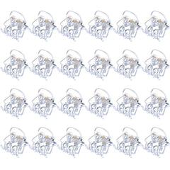 Hotop Hair Clip, 24 Pcs Small Mini Hair Claw Clips for Girls and Women, Non-Slip Plastic Tiny Jaw Clips, Clear