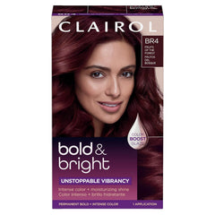 Clairol Bold & Bright Permanent Hair Dye, V3 Intense Passion Plum Hair Color, Pack of 1