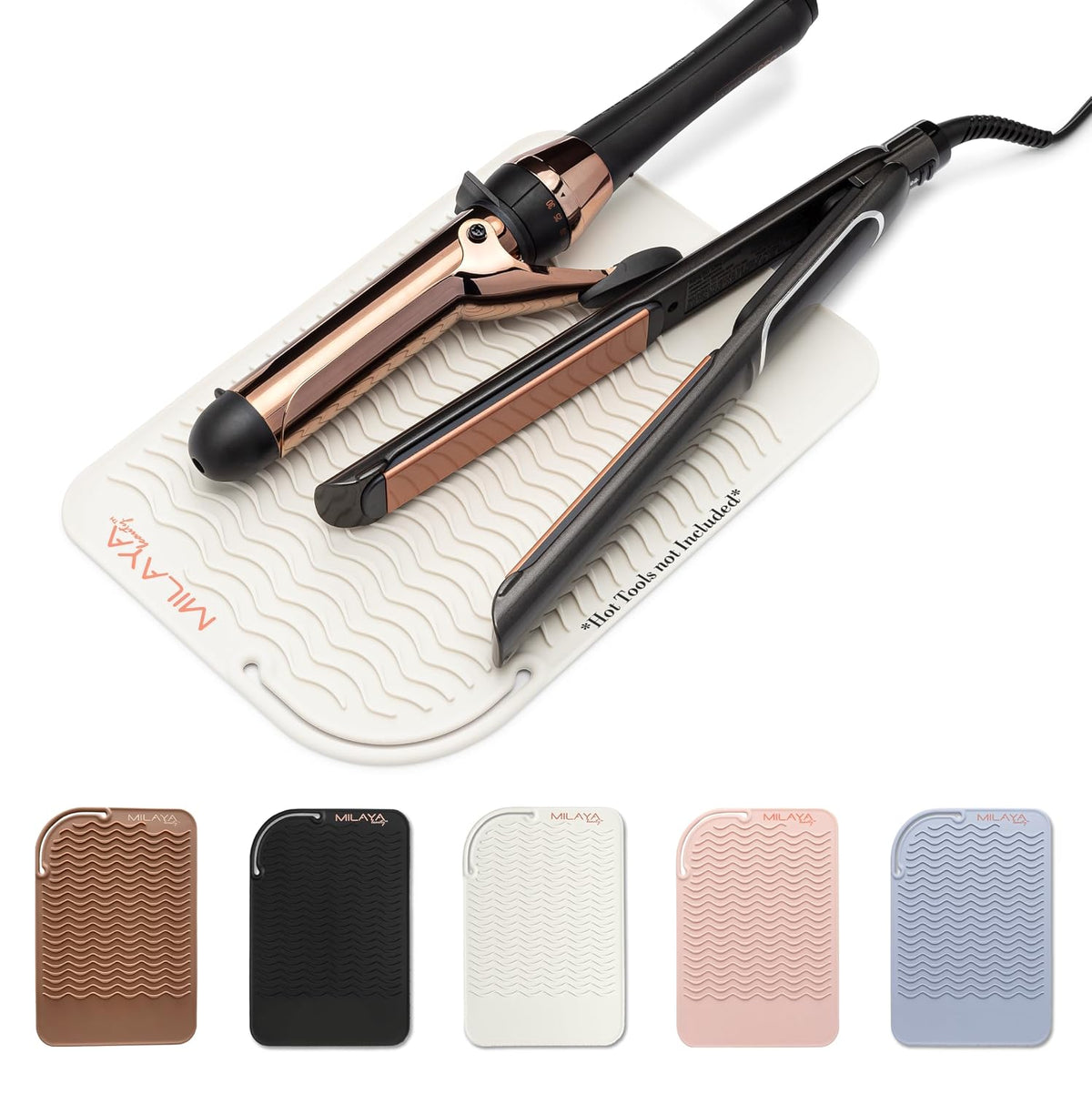 Heat Resistant Mat - Curling Iron Holder - Silicone Heat Resistant Mat - Makeup Mat - Hot Tools Mat - Hot Tools Flat Iron Holder