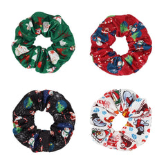 Halloween Pumpkin Hair Scrunchies Spooky Elastics Ponytail Holder Hair Ties for Women