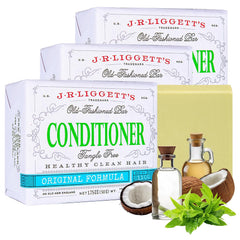 J·R·LIGGETT'S Shampoo Bar - Original Formula, All Natural Solid Bar Shampoo for Hair with Coconut Oil & Castor Oil, Sulfate Free, GMO Free, Gentle Lather and Refreshing, 3.5 oz - 1 Pack