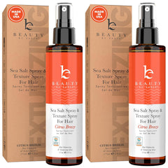 Sea Salt Spray for Textured Beach Waves & Volume - USA Made with Organic Ingredients, Texturing and Volumizing Spray for Fine Hair for Men & Women