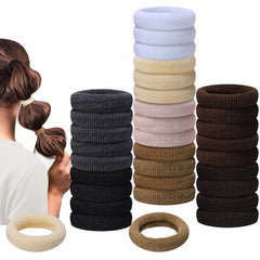 150 Pack Soft Seamless Hair Bands and Ponytail Holders - Elastic No Damage Hair Accessories for Girls and Toddlers