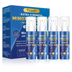 5% Minoxidil Spray for Men & Women - Hair Growth Serum & Hair Regrowth Treatment | Extra Strength with Biotin | 12-Month Supply 8-Pack (28 fl oz) | Clinically Proven for Hair Loss & beard growth
