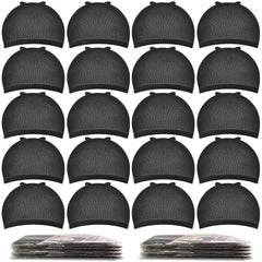 MORGLES 20 Pcs Wig Cap Beige, Stretchy Nylon Wig Caps for Women