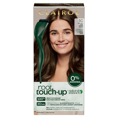 Clairol Root Touch-Up by Natural Instincts Permanent Hair Dye, 4 Dark Brown Hair Color, Pack of 1