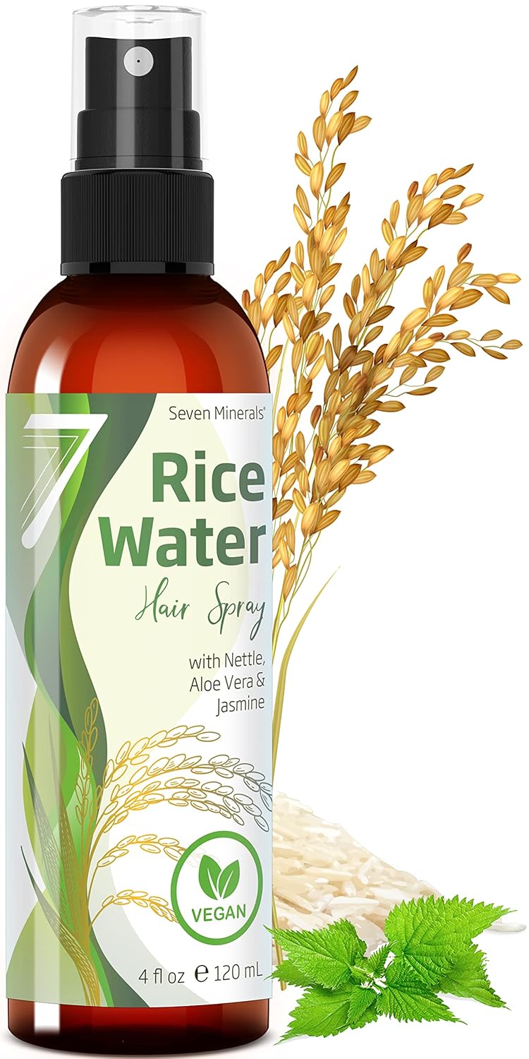 NEW Fermented Rice Water for Hair Growth - Infused with Rosemary, Biotin, Caffeine, Keratin Vegan Non-Greasy Spray Naturally Thicker, Longer, Softer Men & Women (4 fl oz)