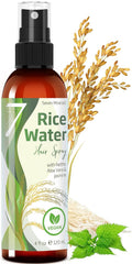 NEW Fermented Rice Water for Hair Growth - Infused with Rosemary, Biotin, Caffeine, Keratin Vegan Non-Greasy Spray Naturally Thicker, Longer, Softer Men & Women (4 fl oz)