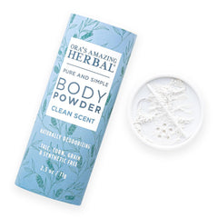 Talc Free Body Powder for Women, Dusting Powder, Cornstarch Free Talcum Powder, Grounding Relaxation Scent, Essential Oils Lavender, Vetiver, Clary Sage, Ora’s Amazing Herbal, Blissful Earth 2.5 oz
